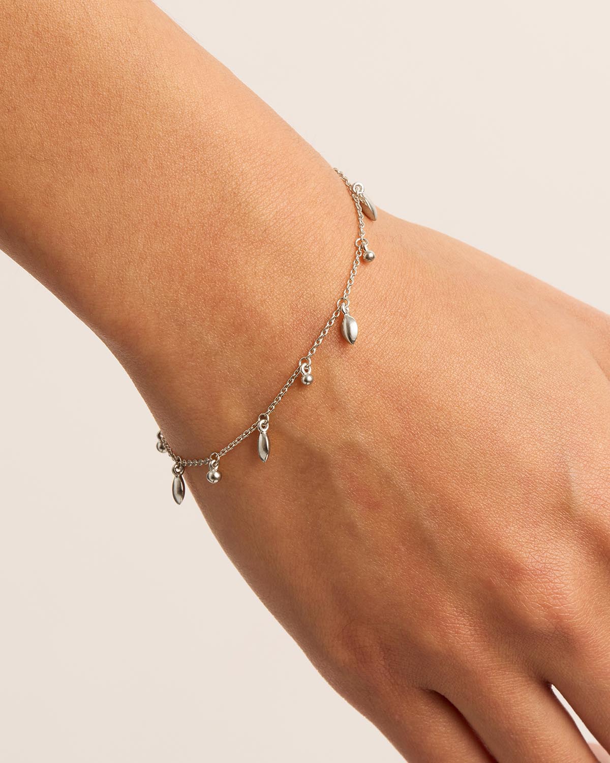 Sterling Silver Live in Grace Bracelet