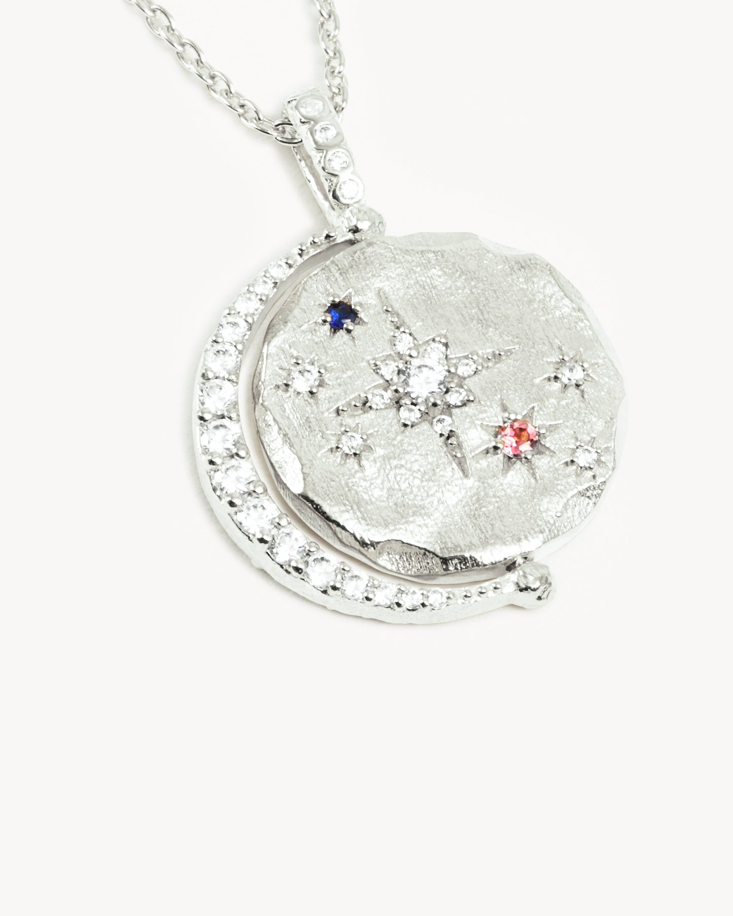 Sterling Silver Dancing In Starlight Spinner Necklace