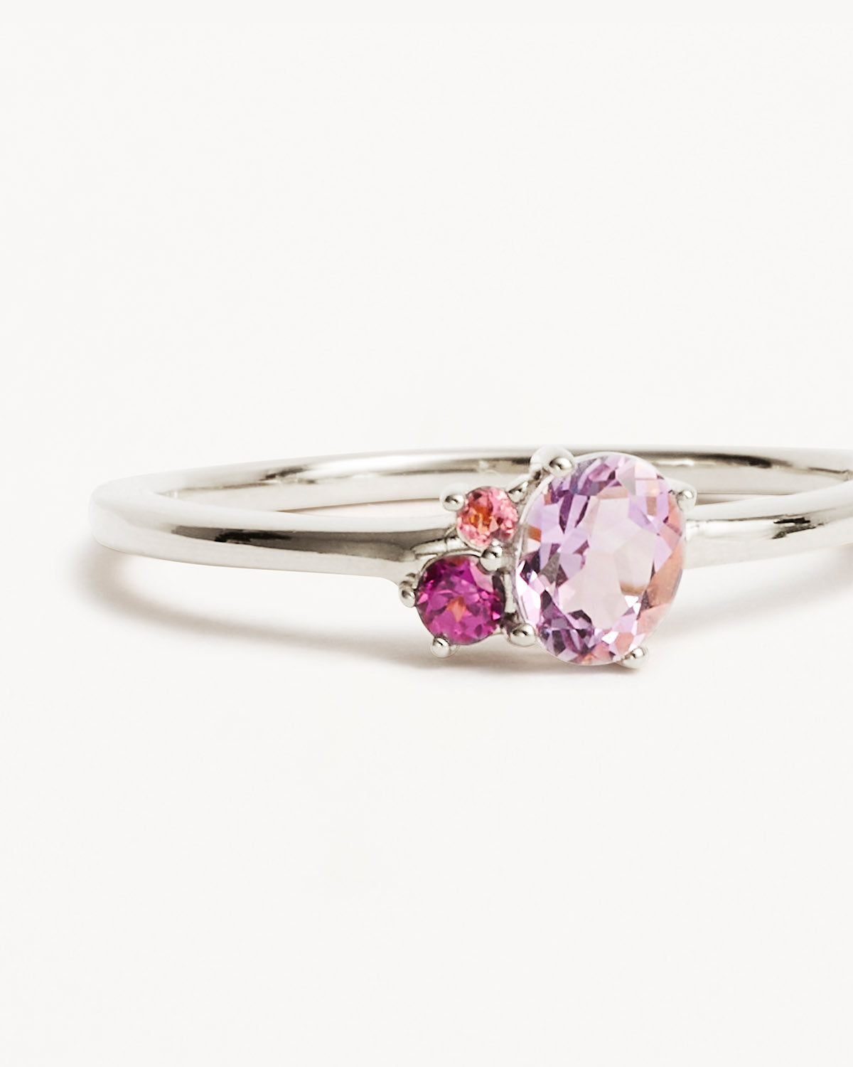 Sterling Silver Kindred Birthstone Ring - October